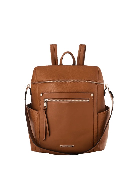 Poppy & Peonies Handbags - Poppy & Peonies NWOT Commuter Backpack Weekender bag Cognac MISSING STRAP brown